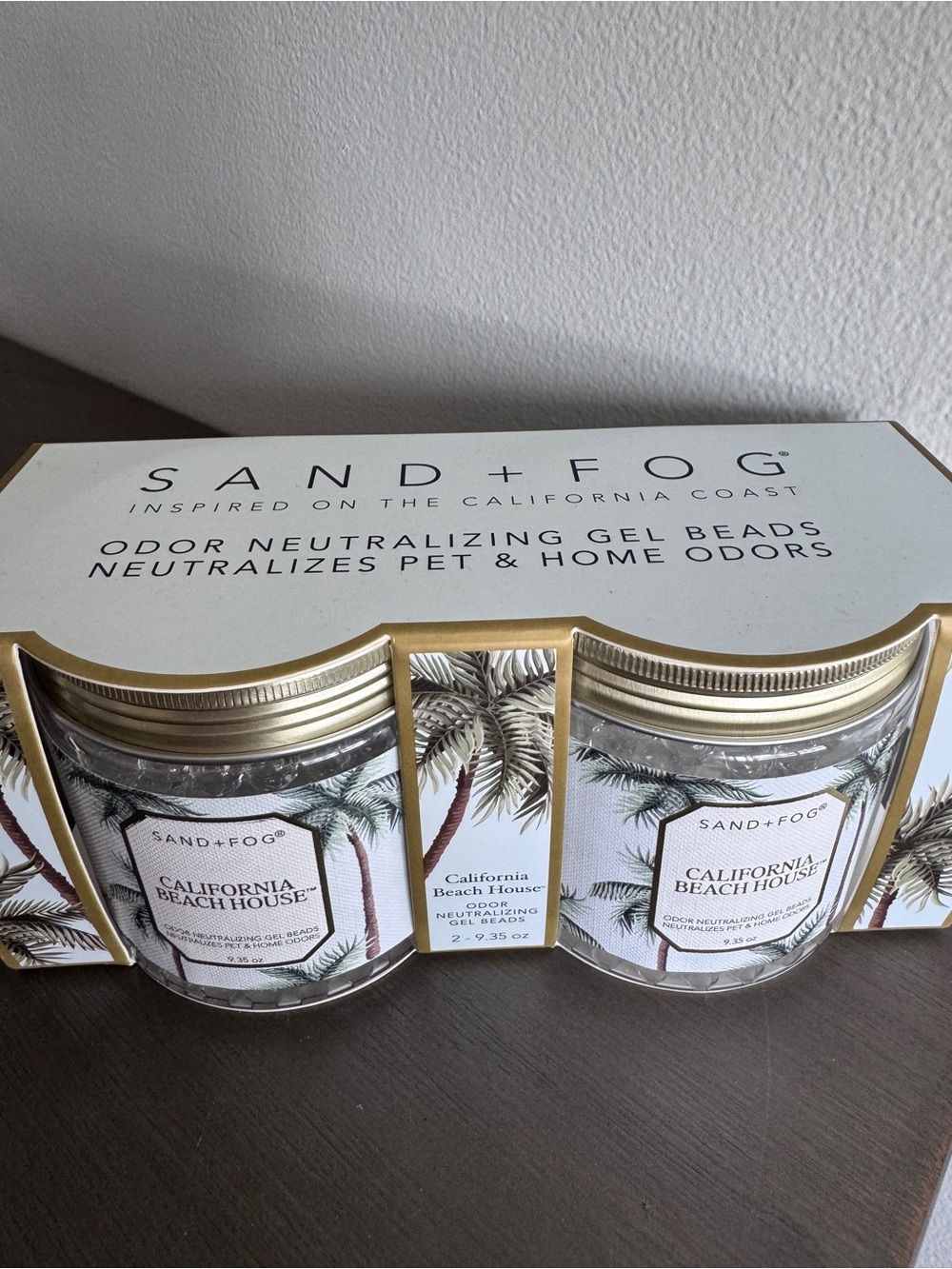Sand + Fog California Beach House Odor Neutralizing Gel Beads – Set of 2